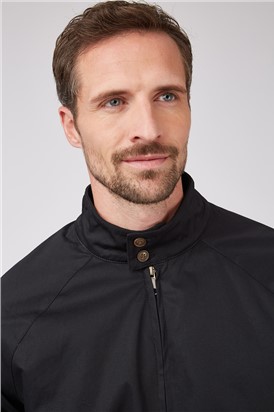  Aston Black Harrington Jacket