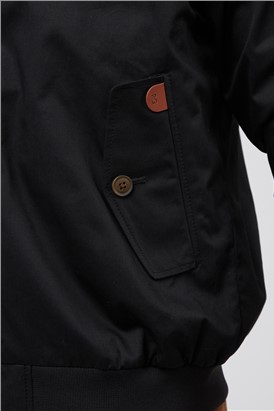  Aston Black Harrington Jacket