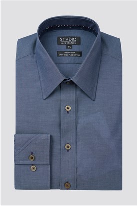 Studio Navy Blue Chambray Shirt