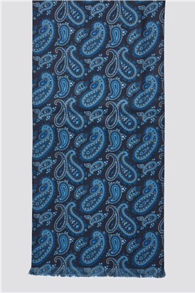  Paisley Print Poly Scarf