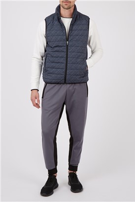  BANKSport Navy Quilted Gilet