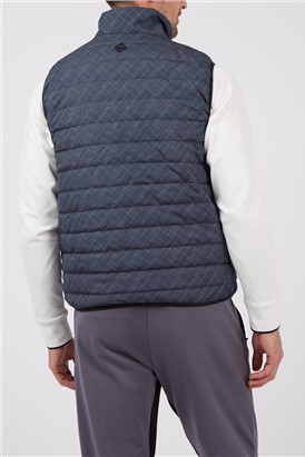  BANKSport Navy Quilted Gilet