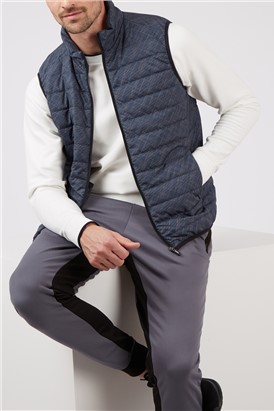  BANKSport Navy Quilted Gilet