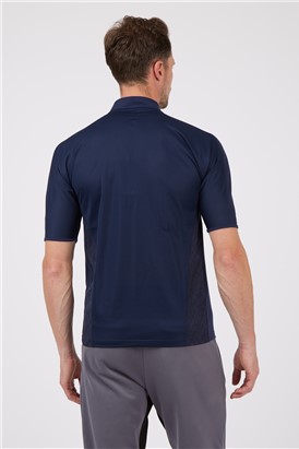  BANKSport Navy Jersey Half Zip Top