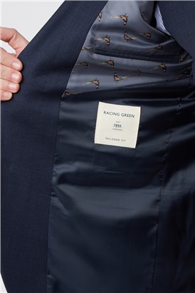  Tailored Fit Navy Birdseye Jacket