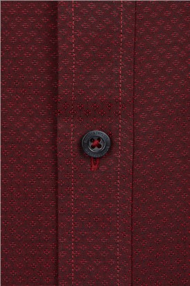  Wine Textured Formal Shirt