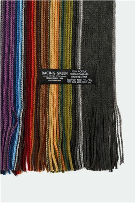  Multi Coloured Stripe Scarf