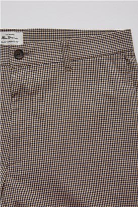   Mini Check Slim Taper Trouser