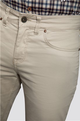  Slim Fit Stone Chino Trousers