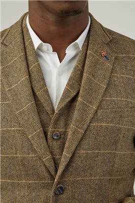  Slim Fit Albert Brown Heritage Jacket