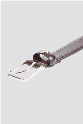  Brown Bonded Leather Belt