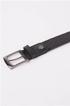  Black Pattern Belt