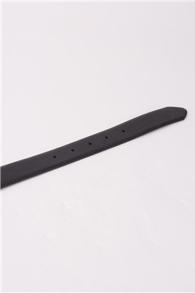  Black Diagonal Stitch Belt