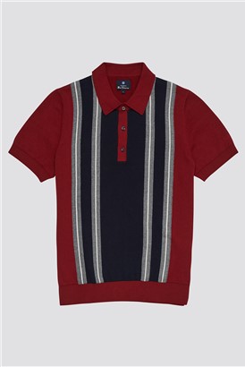  Classic Fit Mod Stripe Polo Shirt