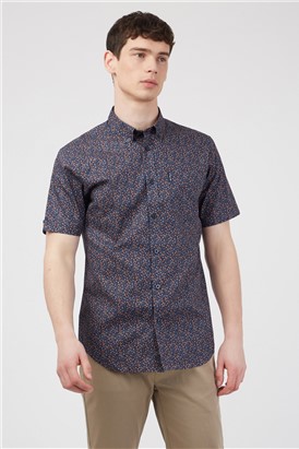  Regular Fit Multicolour Floral Shirt