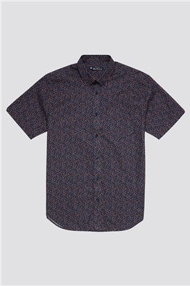  Regular Fit Multicolour Floral Shirt