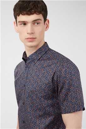  Regular Fit Multicolour Floral Shirt