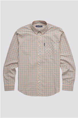 Long Sleeve Teal House Check Shirt