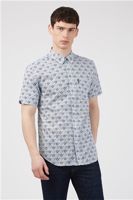  Regular Fit Retro Print Shirt