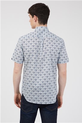  Regular Fit Retro Print Shirt