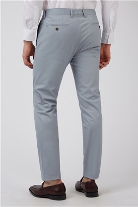 Plain Front Grey Chino Trouser