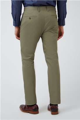 Plain Front Khaki Chino Trouser