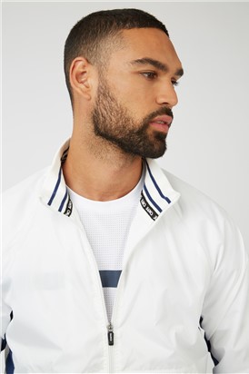 Jersey Striped Bomber Jacket