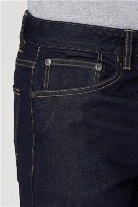  Straight Fit Five Pocket Denim Jeans