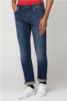  Straight Fit Five Pocket Denim Jeans