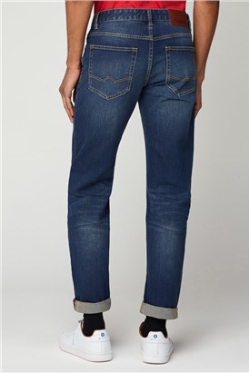  Straight Fit Five Pocket Denim Jeans