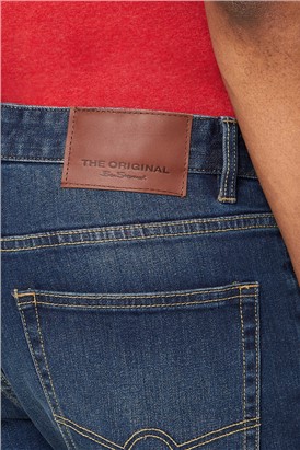  Straight Fit Five Pocket Denim Jeans