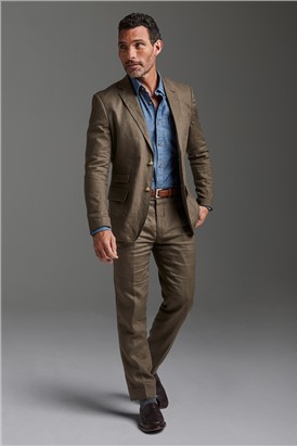  Bronze Linen Suit Jacket