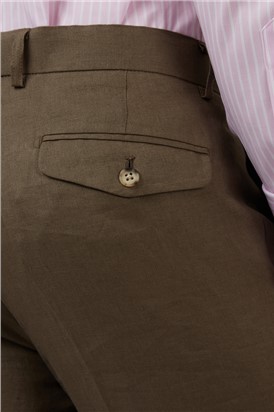  Bronze Linen Suit Trousers