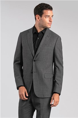  Tailored Fit Dark Grey Blazer