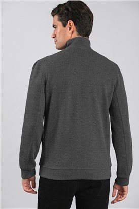  Dark Grey Full Zip Sweatshirt