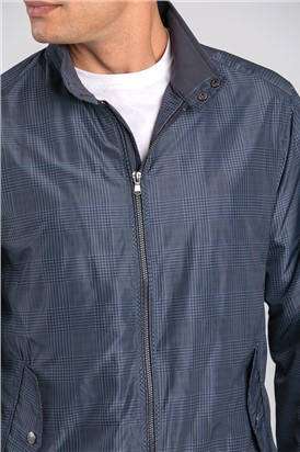  Dark Blue Check Jacket