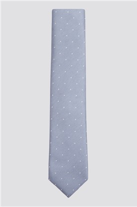  Slim Light Blue Spot Tie