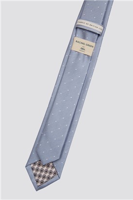  Slim Light Blue Spot Tie