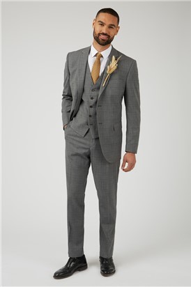  Grey With Tan Overcheck Trousers