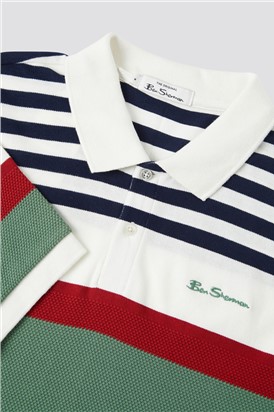   Engineered Stripe Polo