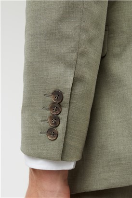  Slim Fit Khaki Green Suit Jacket