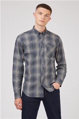  Long Sleeve Gradient Check Shirt