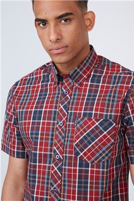   Long Sleeve Soft Laundered Tartan Check Shirt