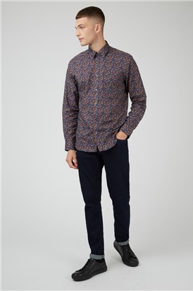  Long Sleeve Multi Floral Shirt