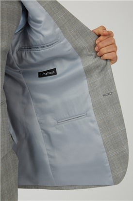  Grey With Peach Check Waistcoat