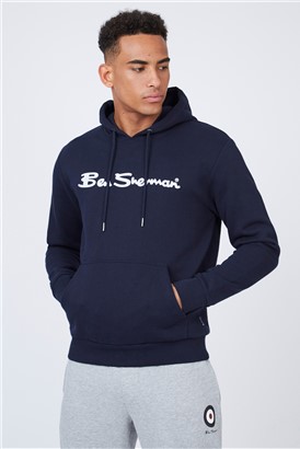  Large Logo Flocked Hoodie