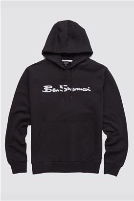  Large Logo Flocked Hoodie