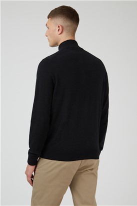  Half Zip Funnel Neck Jumper