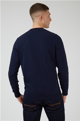  Chest Stripe Crew Neck Jumper