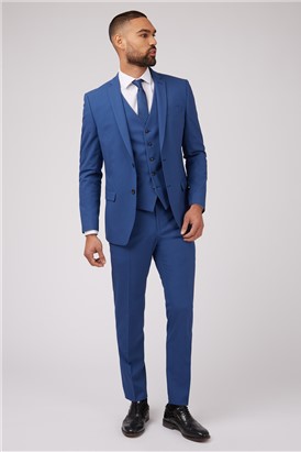  Blue Slim Fit Suit Jacket